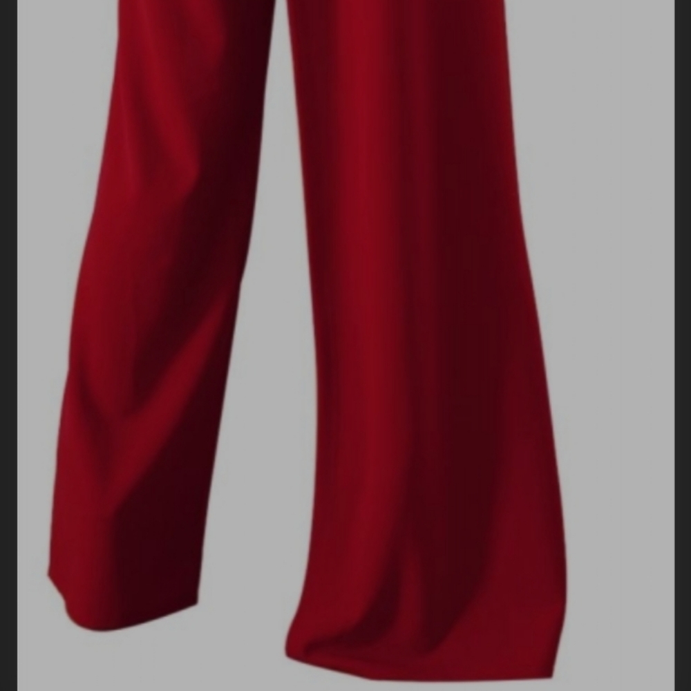 Asymmetric Split Leg Strapless Jumpsuit - Picture 4 of 5